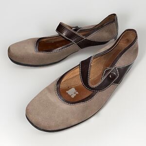 Natural Sole‎ Naturalizer Mary Jane Shoes Slip On Strap Brown Taupe 10M